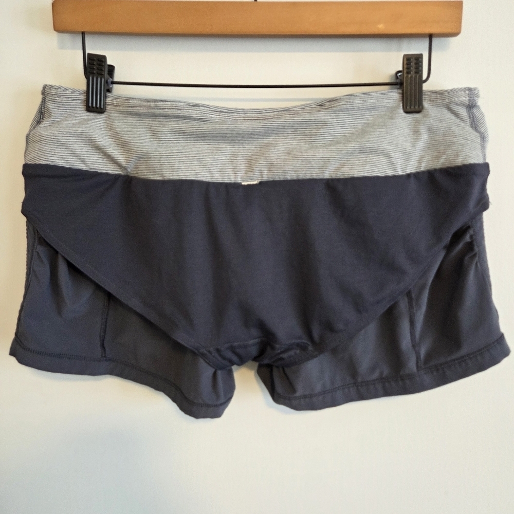 Lululemon 2.5” Inseam Charcoal Athletic Running Shorts – Built-In Liner – Size 8 - Picture 8 of 8